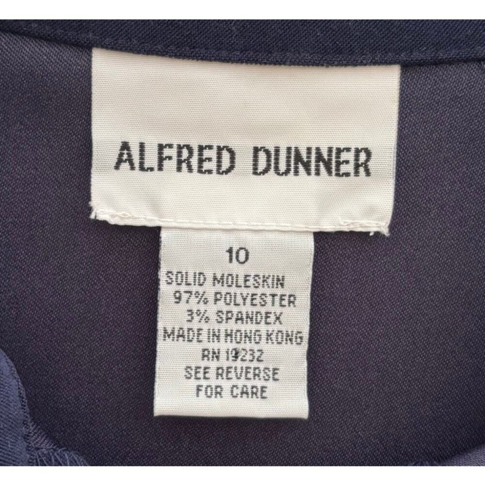 Alfred Dunner Navy Moleskin Button Shirt - Size 10 - Picture 7 of 7